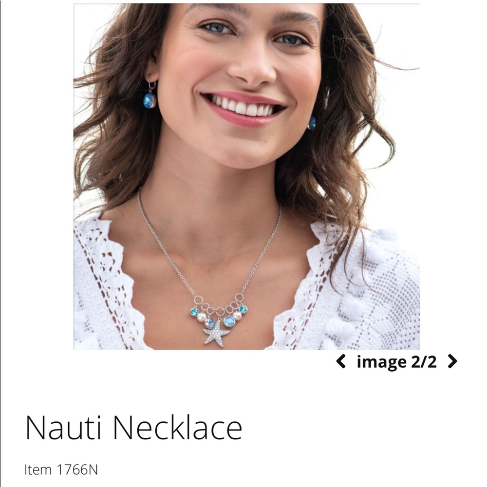 Touchstone Crystal “Nauti Necklace”. NEW 16-18” - Picture 2 of 8